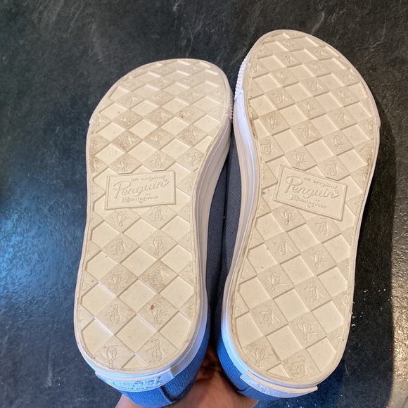 Men Penguin blue low top flat athletic shoes size 8 - Picture 8 of 11